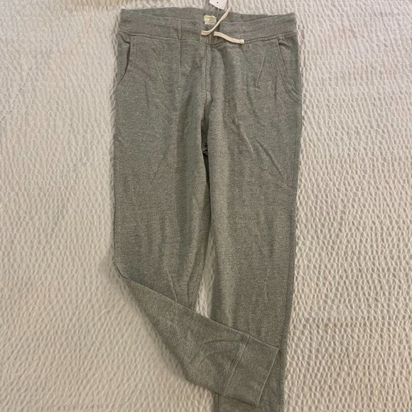 J.CREW CREWCUTS Boys' slim slouchy sweatpant in Heather Gray Size 16 NWT C8653